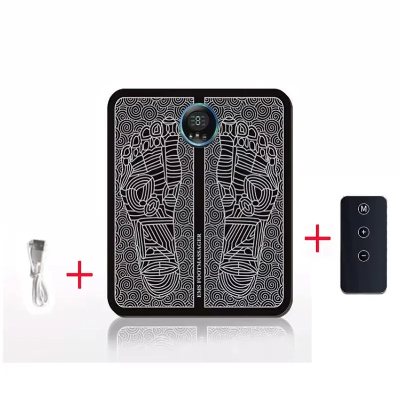 Electric Foot Massager Pad with EMS Technology – Deep Muscle Relaxation & Blood Circulation Device