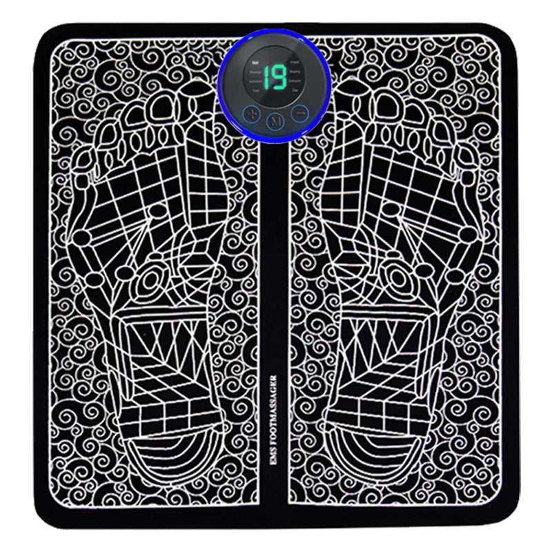 Electric Foot Massager Pad with EMS Technology – Deep Muscle Relaxation & Blood Circulation Device