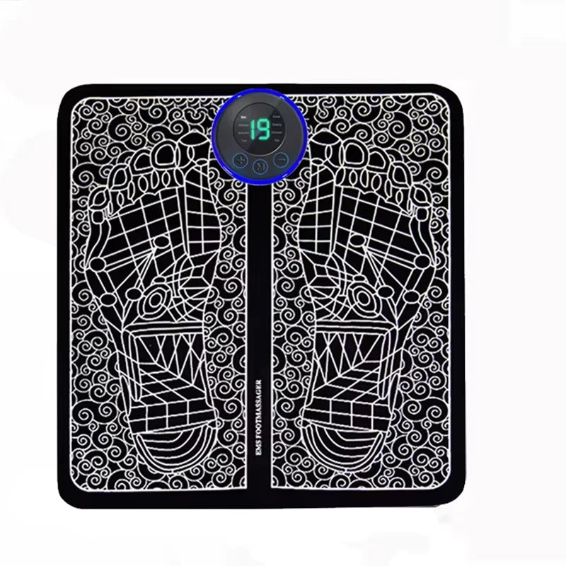 Electric Foot Massager Pad with EMS Technology – Deep Muscle Relaxation & Blood Circulation Device
