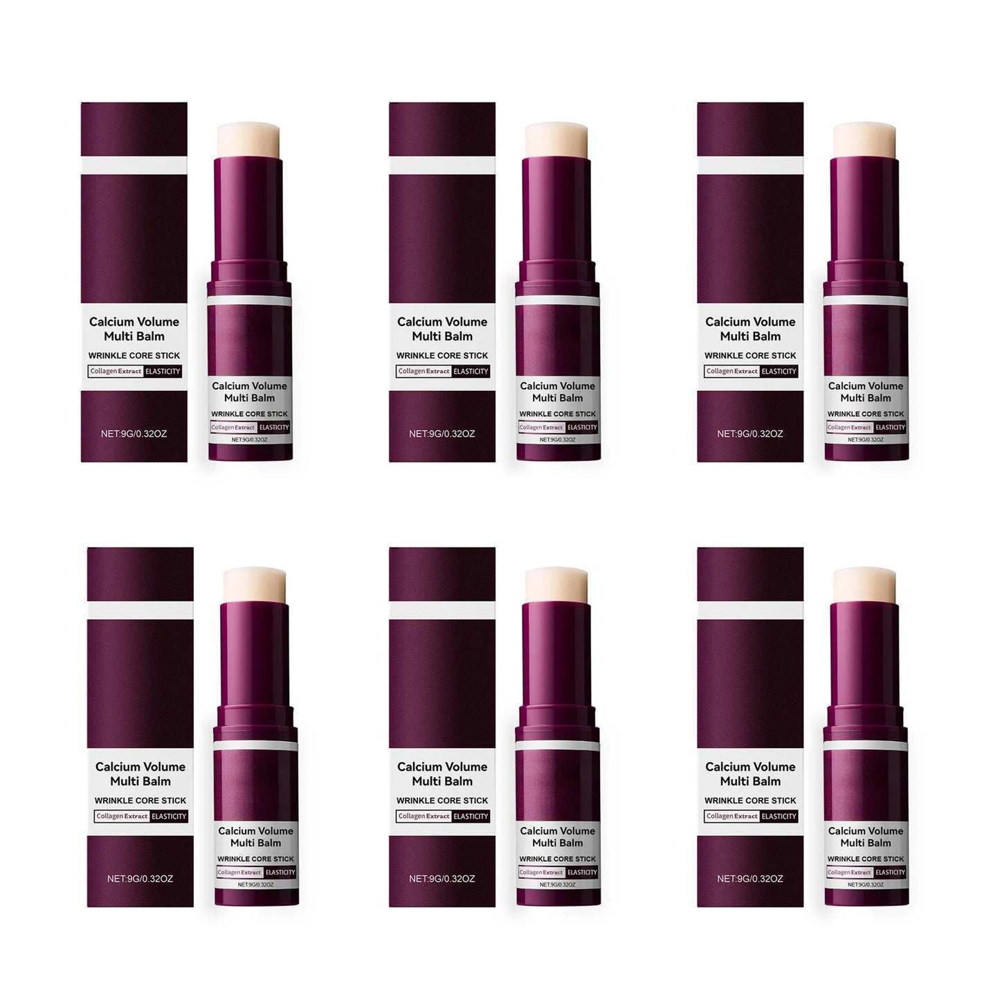 Anti-Aging Wrinkle Balm Stick with Collagen & Calcium | GlowLift™ Multi Balm for Face & Neck